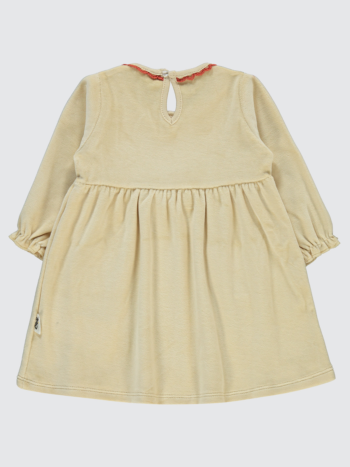 Embroidered Pockets Dress