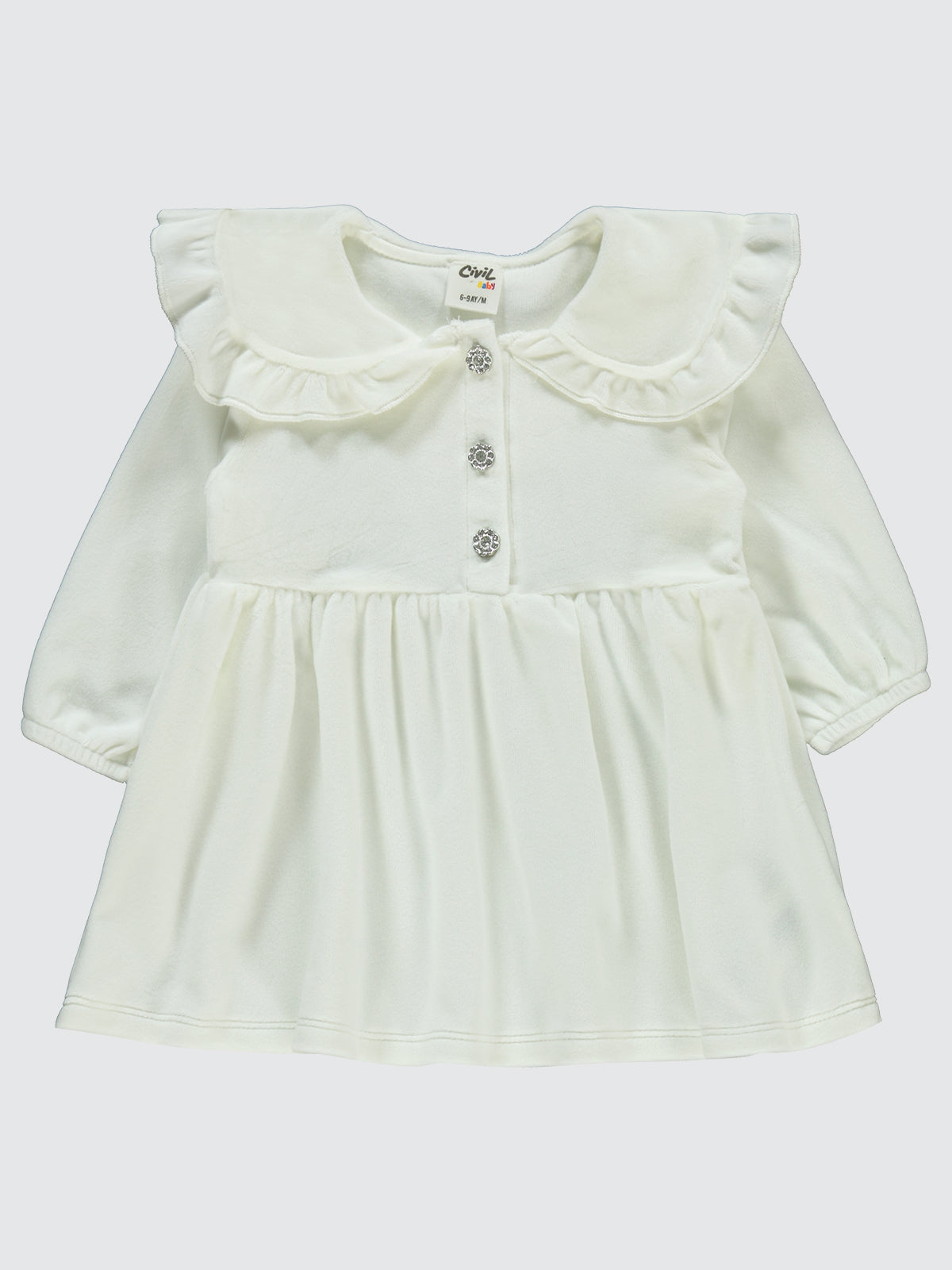 Silver Buttons Dress