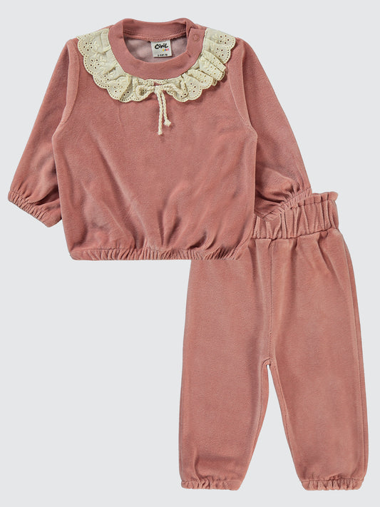 Velvet Collared Set