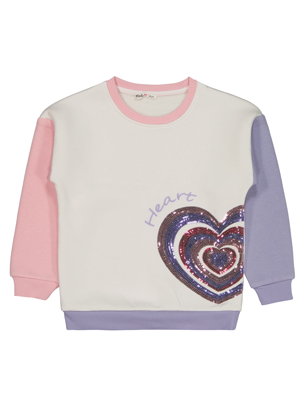Sequin Heart Joggers Set