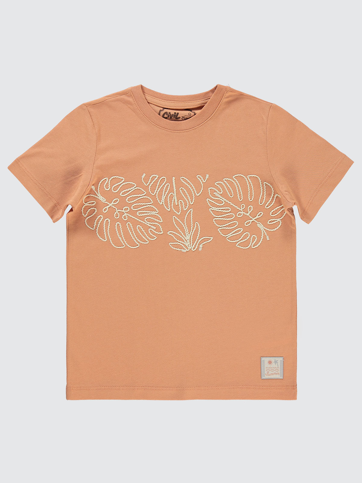 Embroidered leaf set