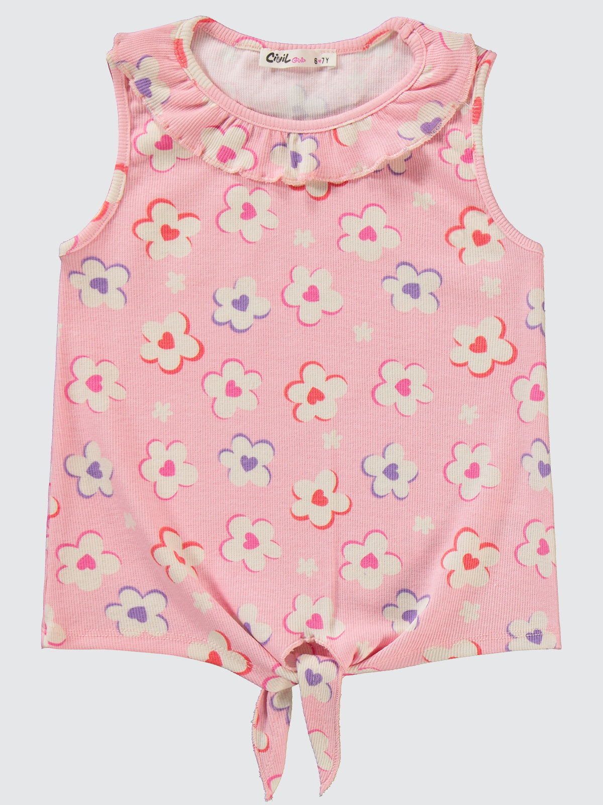 Flowers front tie set