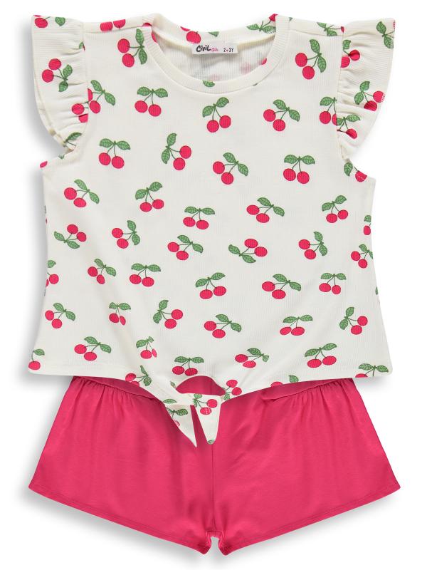 Cherries front tie set 🍒