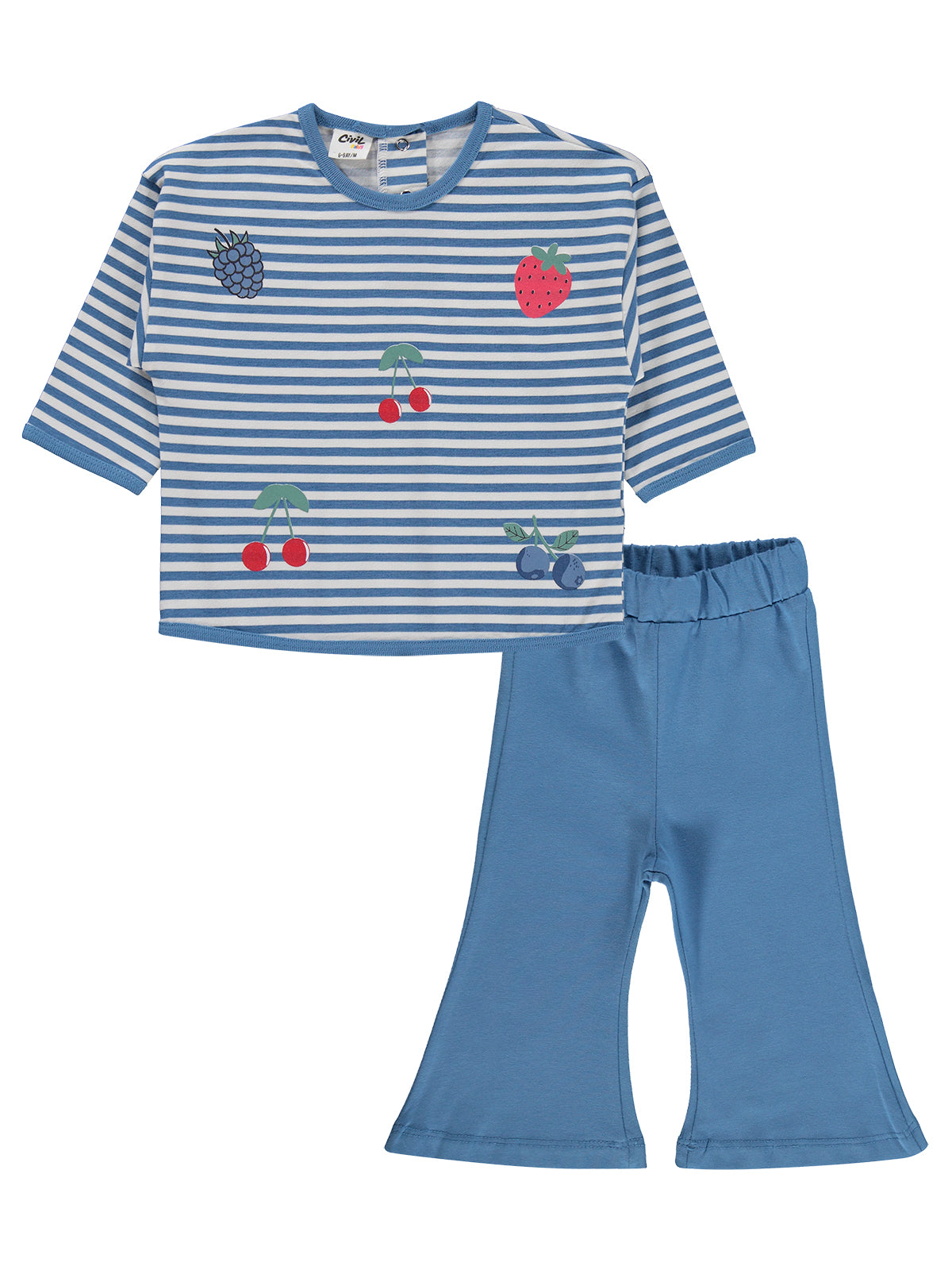 Striped Fruits Set