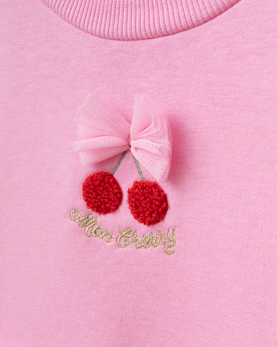 Pink Cherry Tulle Dress + Hair Accessory