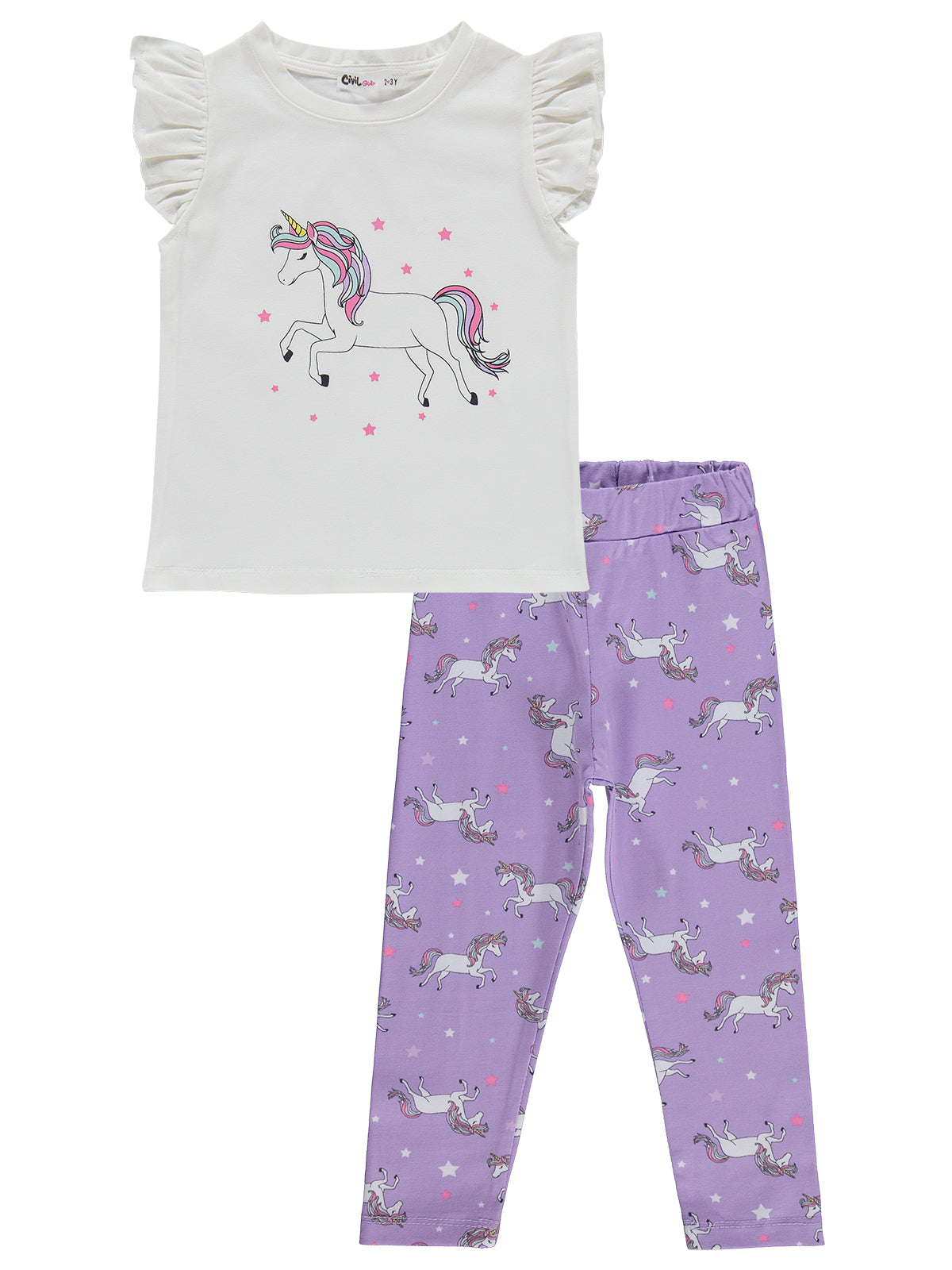Purple & White Unicorn Set