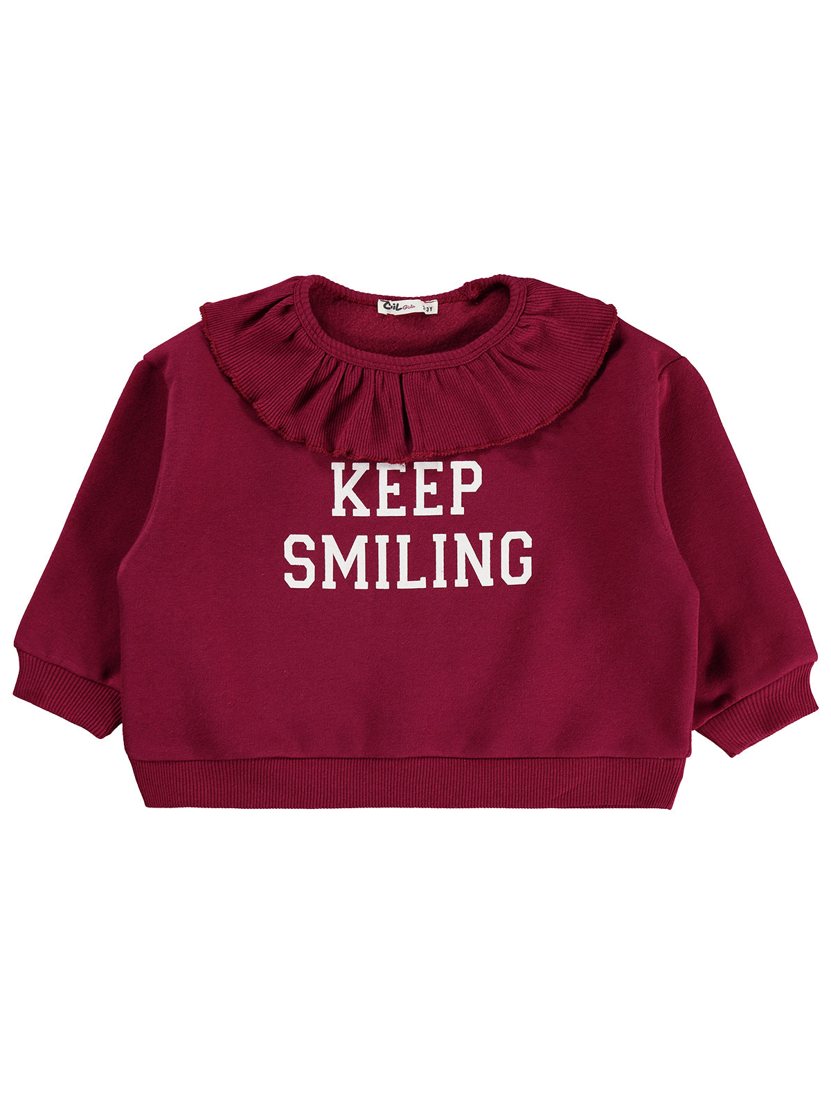 Keep Smiling Fleece Sweatshirt