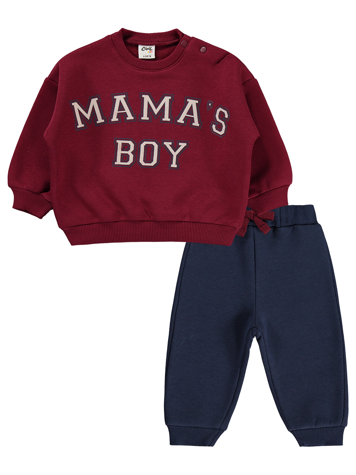 Mama's Boy Burgundy Set