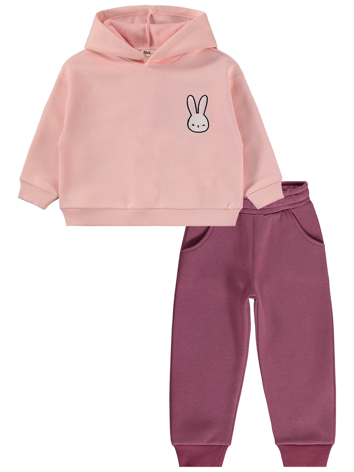 Fleece Bunny Joggers Set