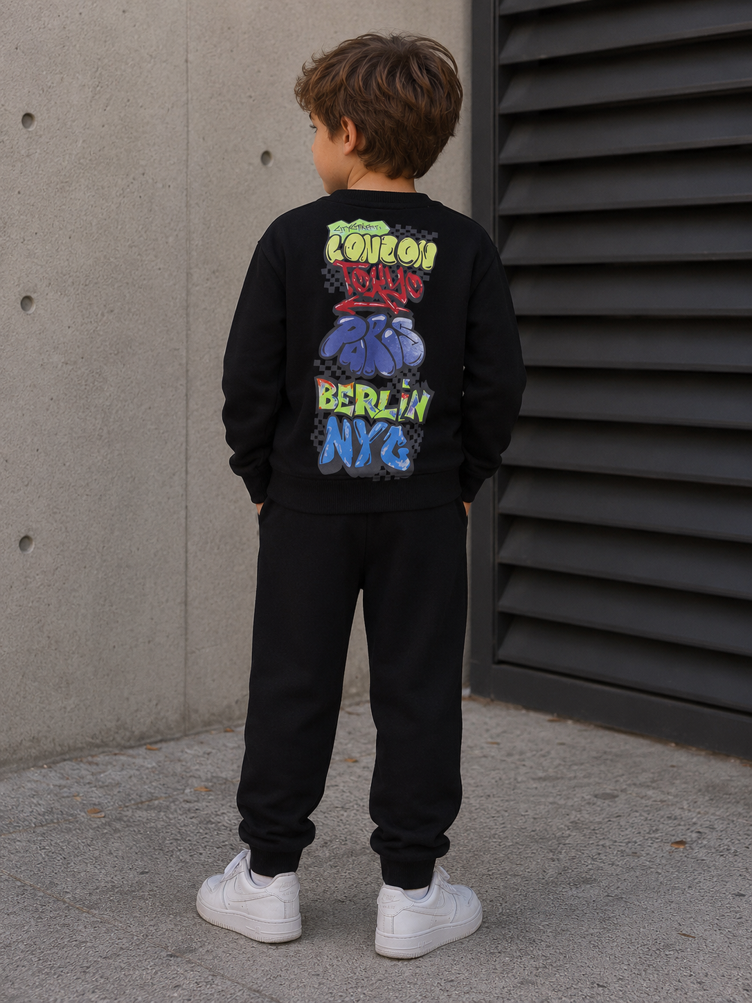 NYC Black Joggers Set