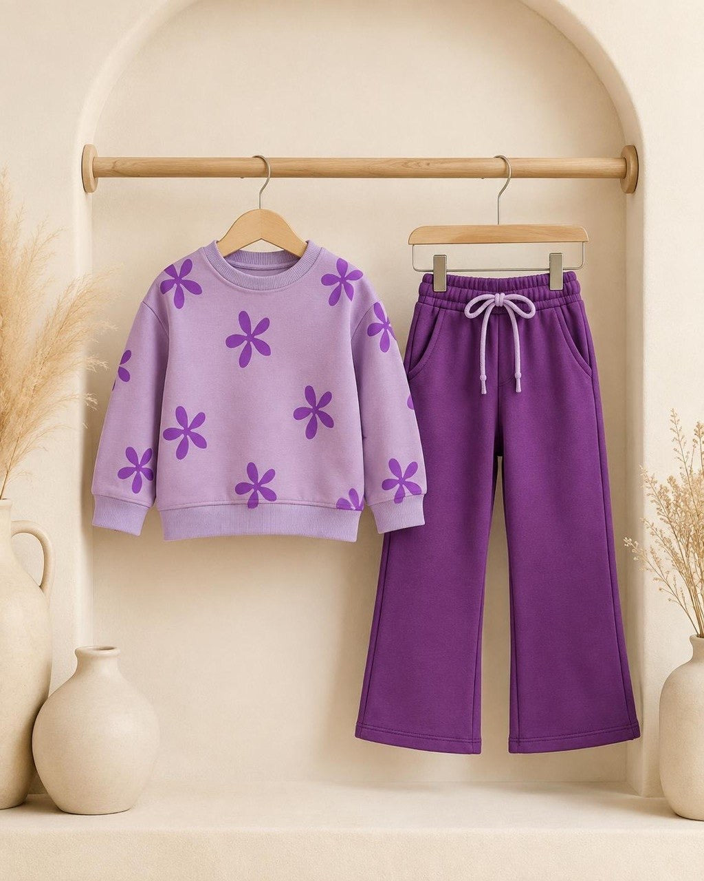 Purple Flowers Set