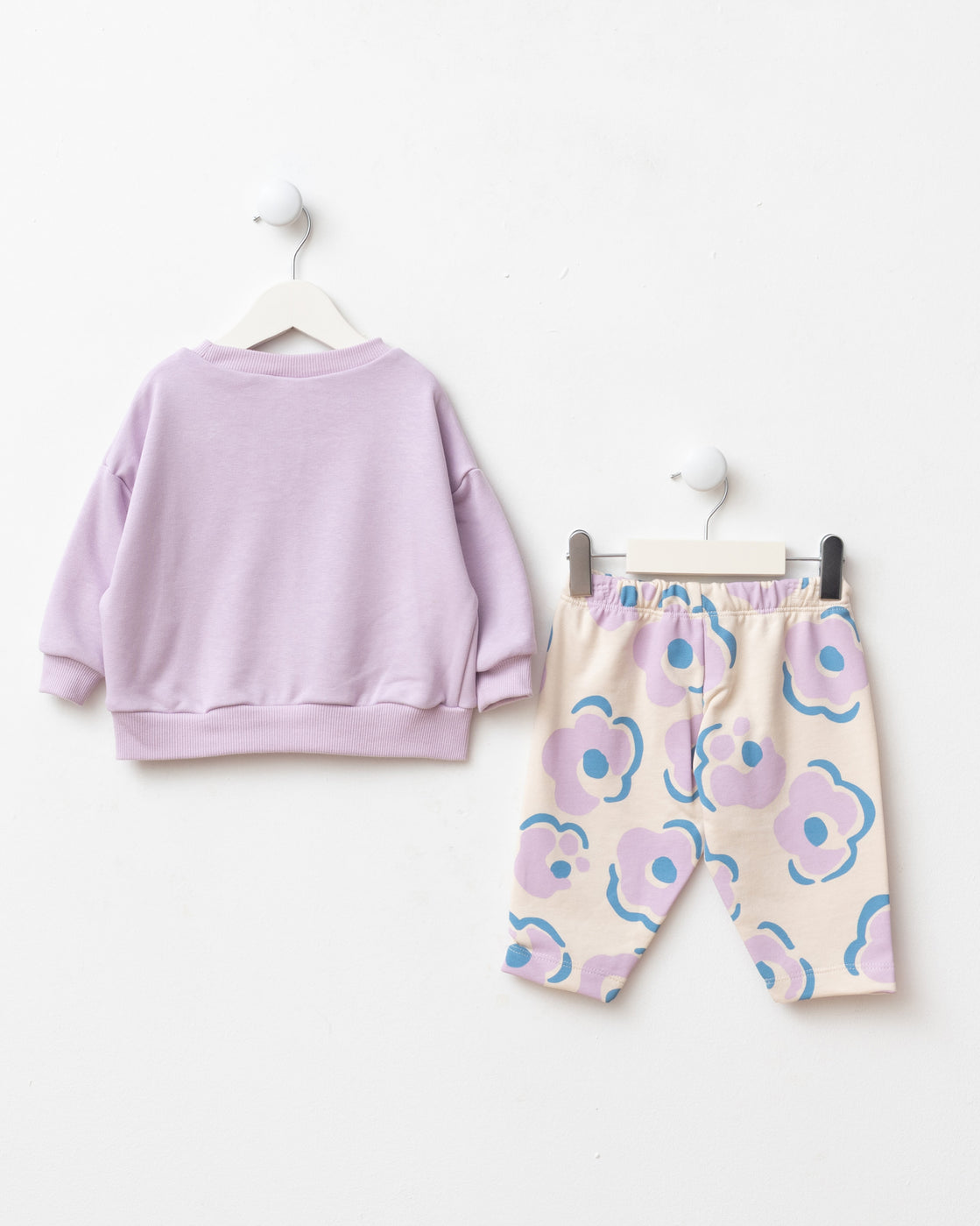 Purple Flower Baby Set