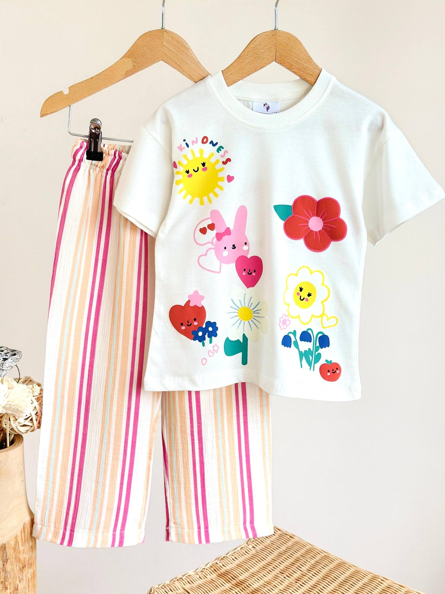 Happy Garden Wide-Leg Set