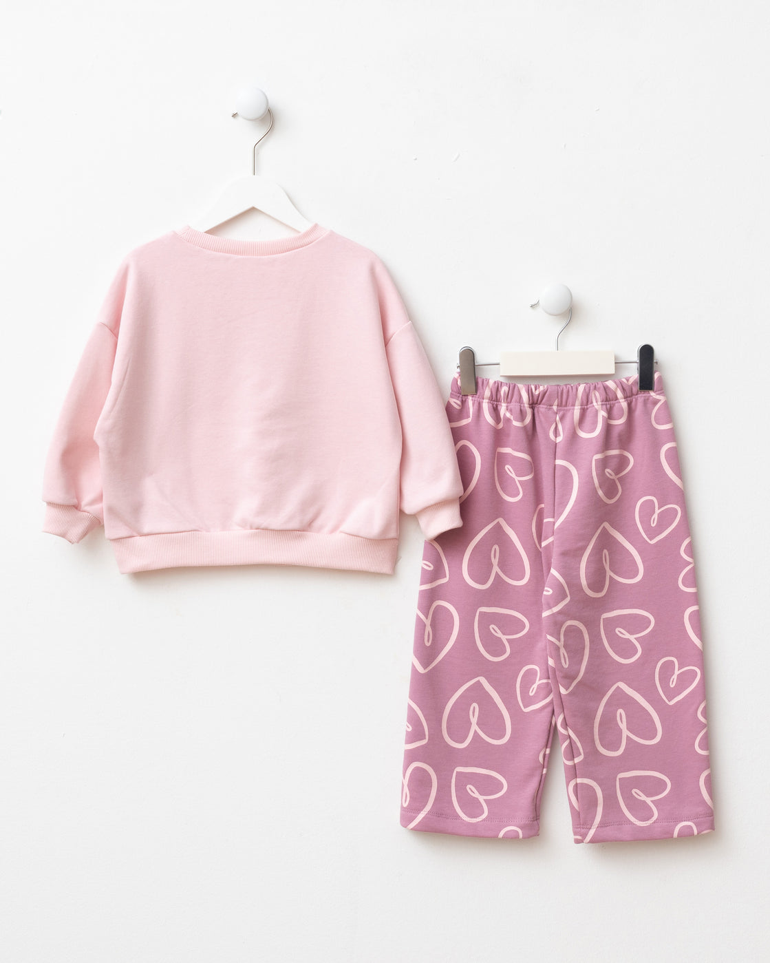 Pink Love On Wide Leg Set