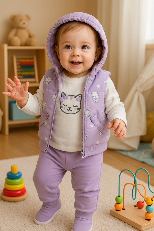 Cat Gilet Set
