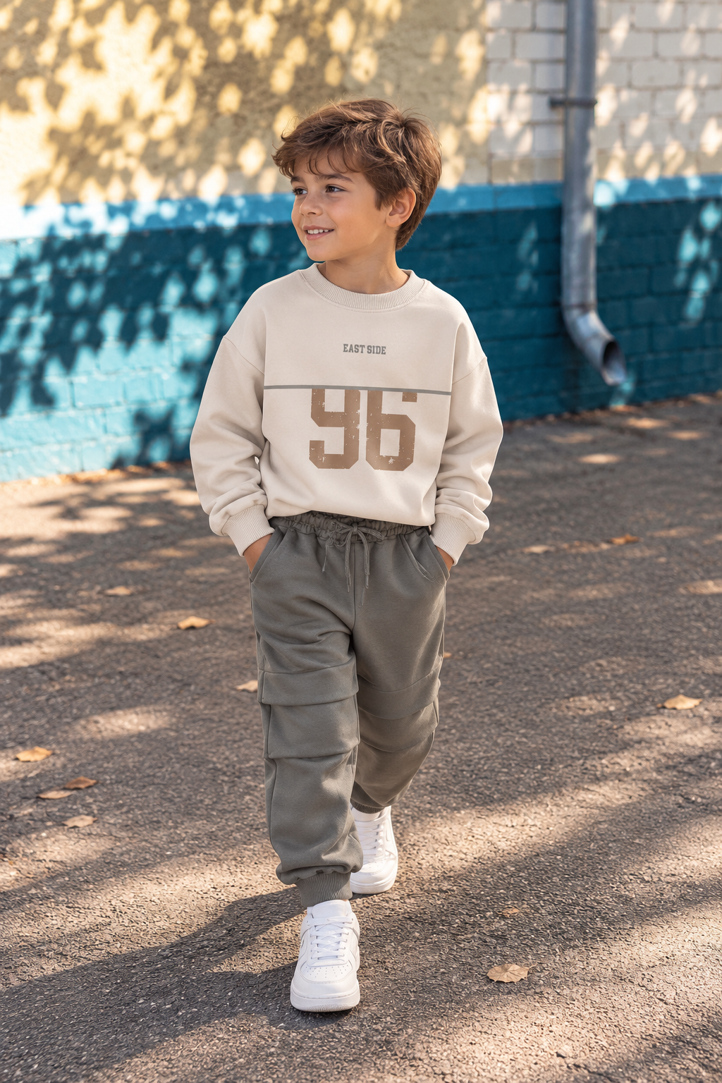 96 Beige and Green Set
