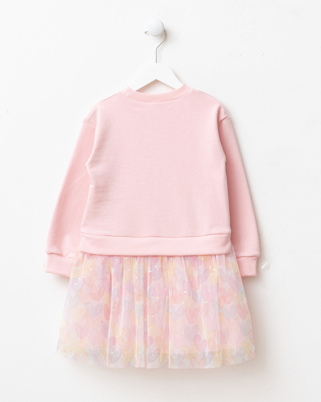 Pink Rainbow Bows Tulle Dress