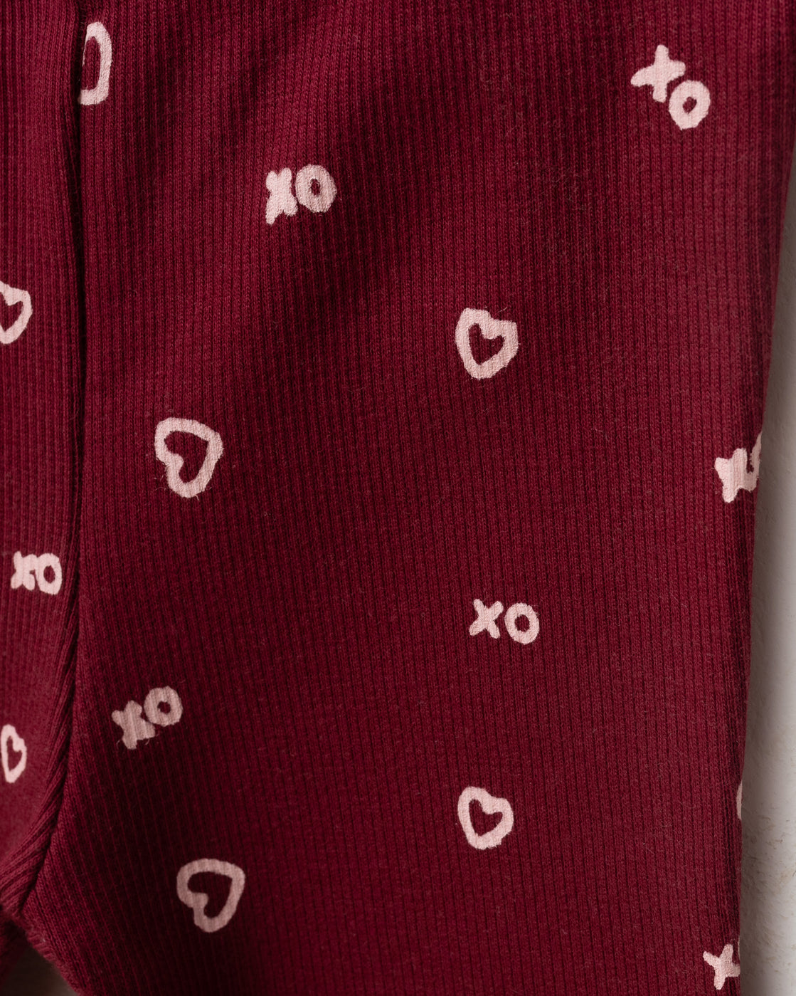 Xo Burgundy and Pink Baby Set