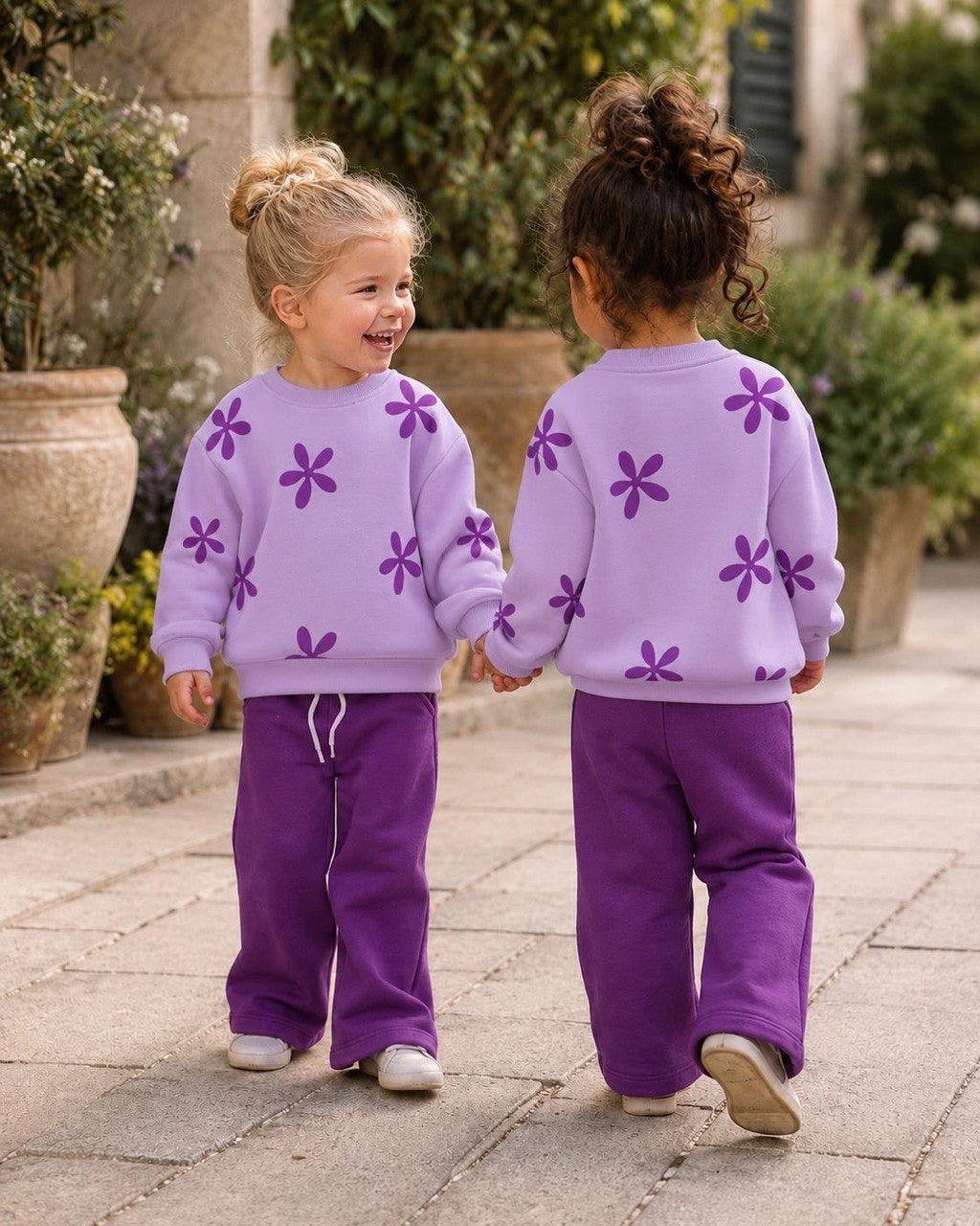 Purple Flowers Set