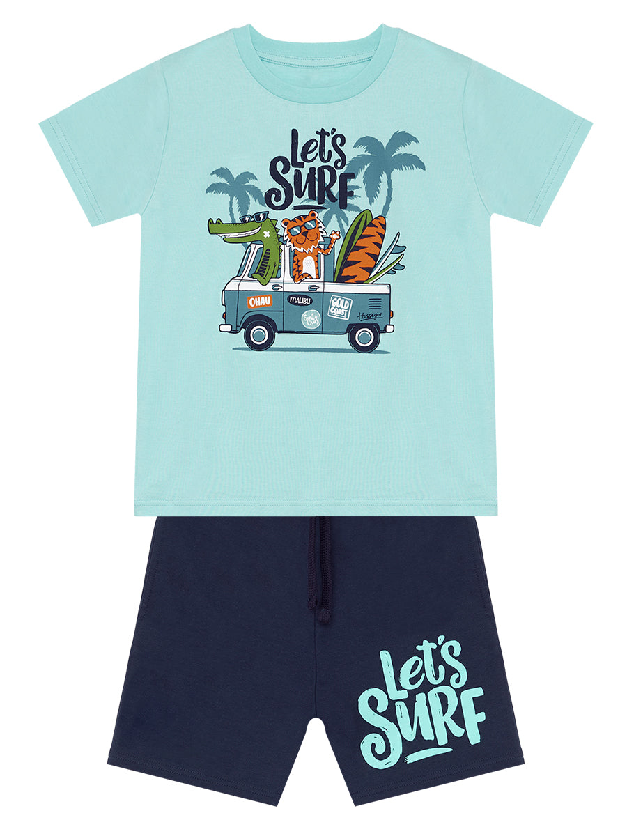 Lets Surf Boy T-shirt & Shorts Set
