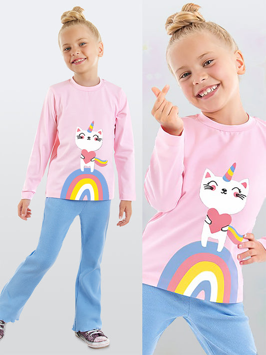 Caticorn Rib Flare Legging