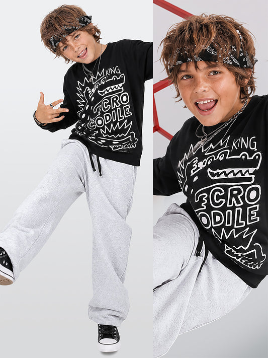 Crocodile Black & Grey Set