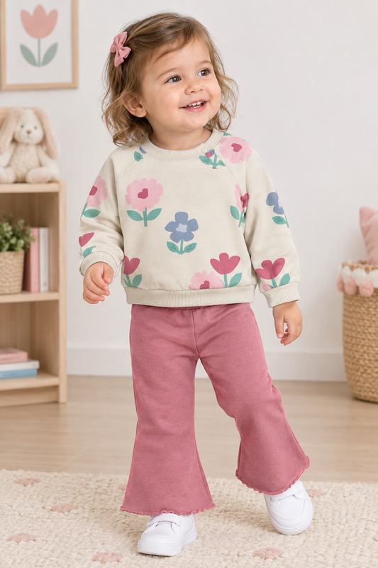 Floral Flare Legging Baby Set