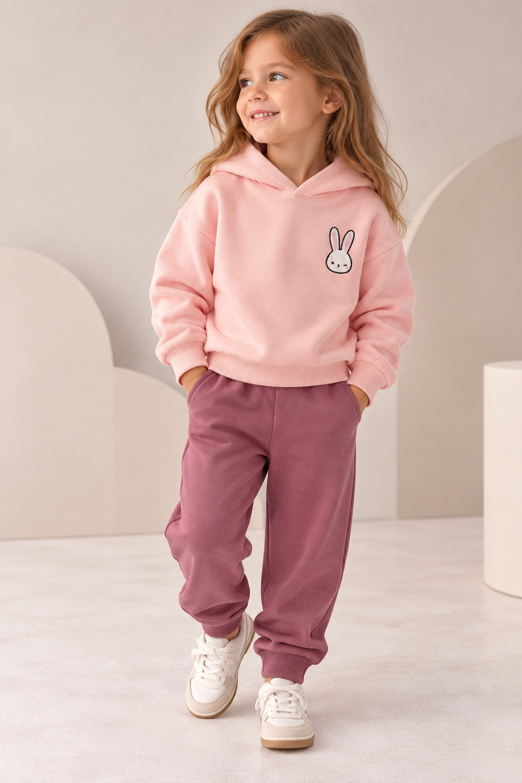 Fleece Bunny Joggers Set