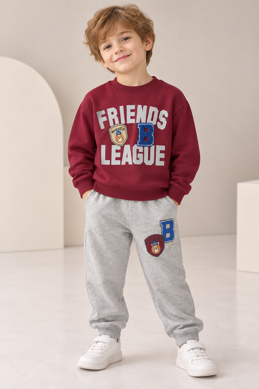Friends League Burgundy Set