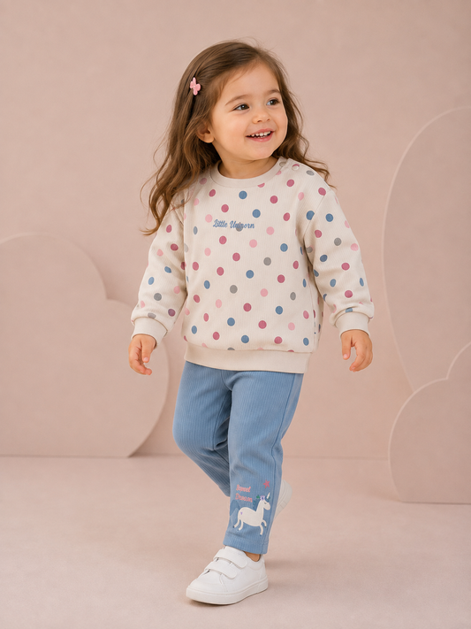 Polka Unicorn Baby Set