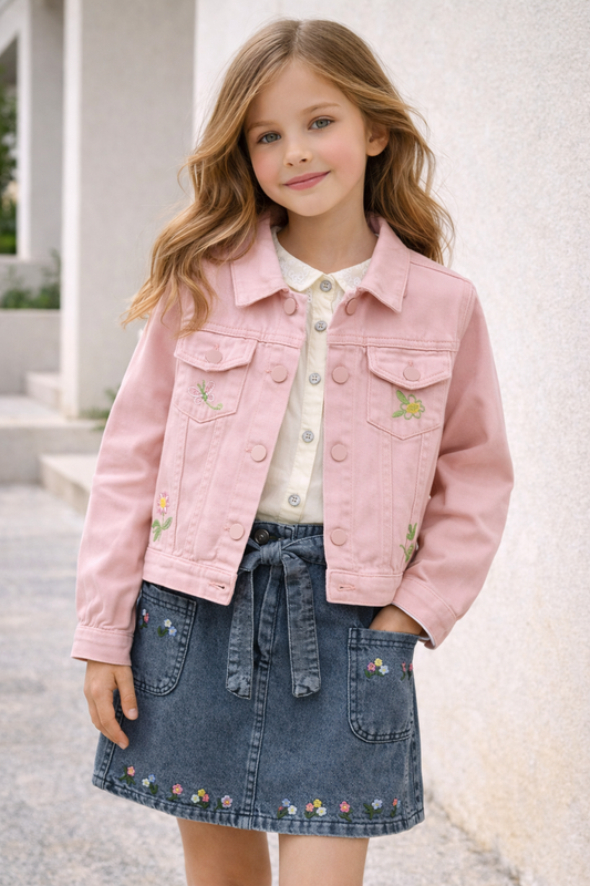 Broderie Denim Jacket