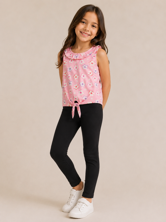 Flowers front tie set