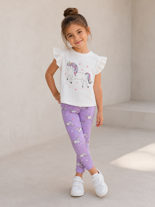Purple & White Unicorn Set