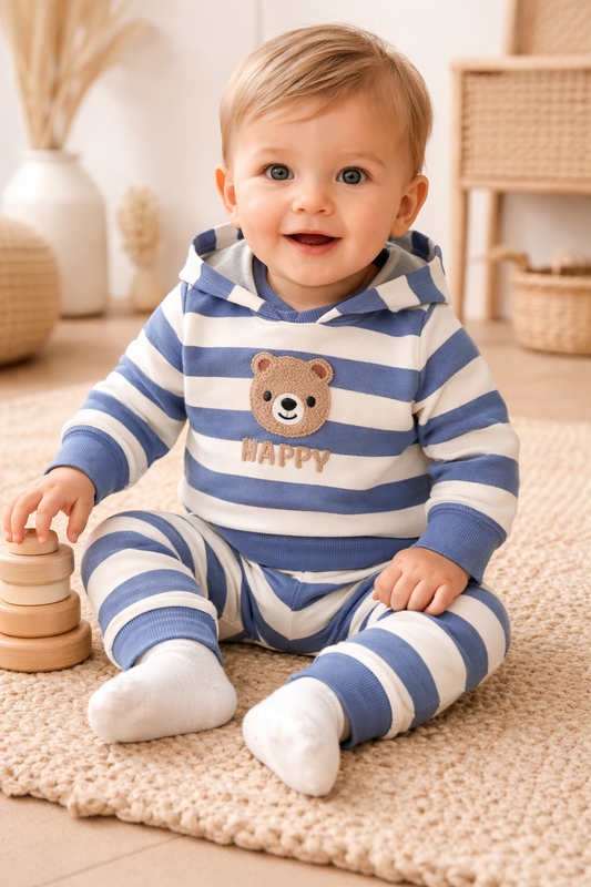 Happy Bear Fall Hoodie Set