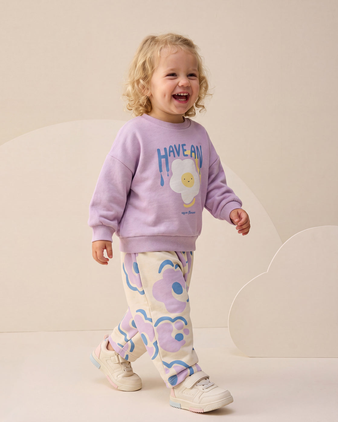 Purple Flower Baby Set