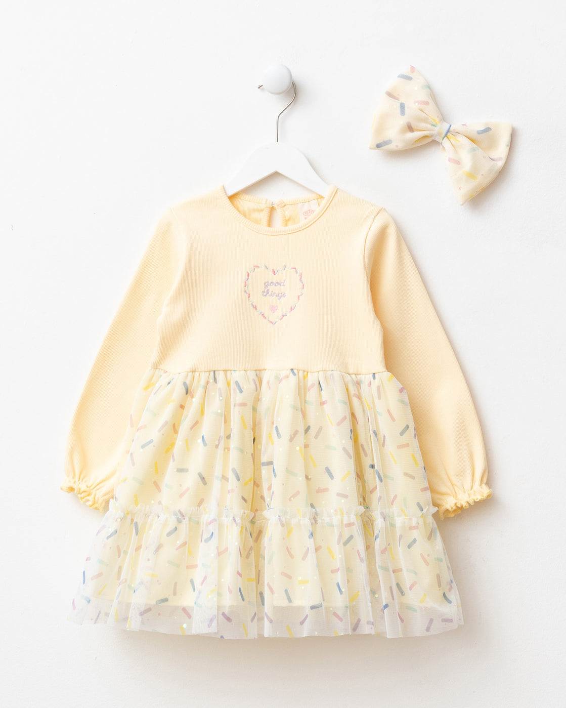 Yellow Good Things Dress + Hair Accessory