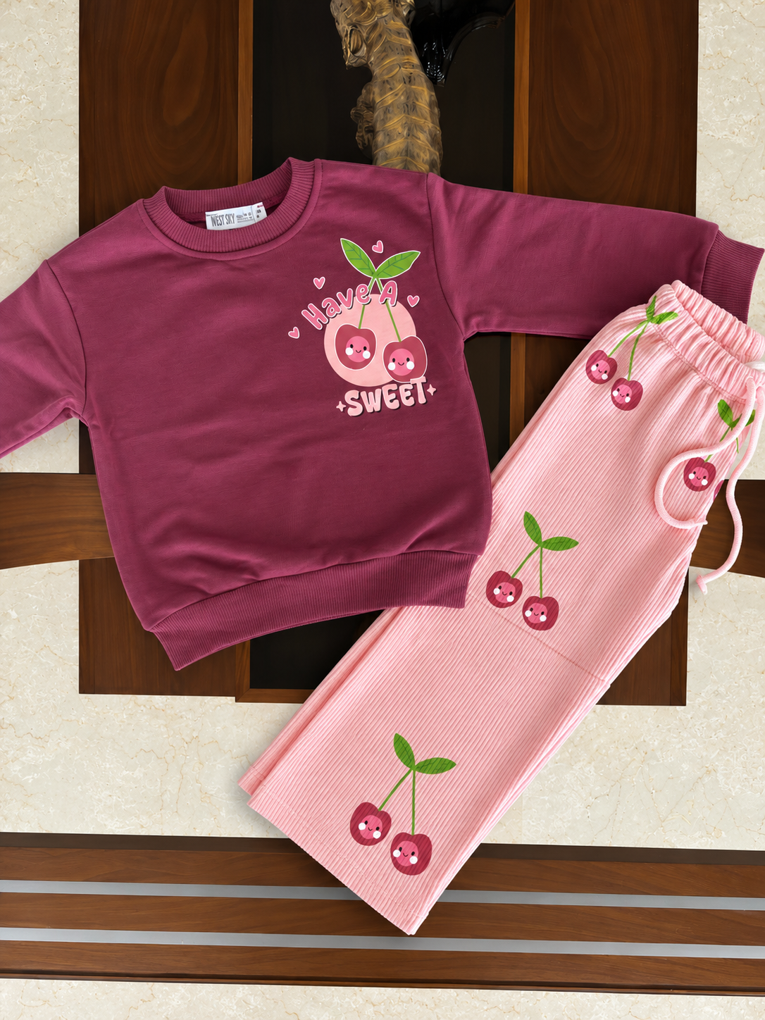 Plum & Peach Cherry Set