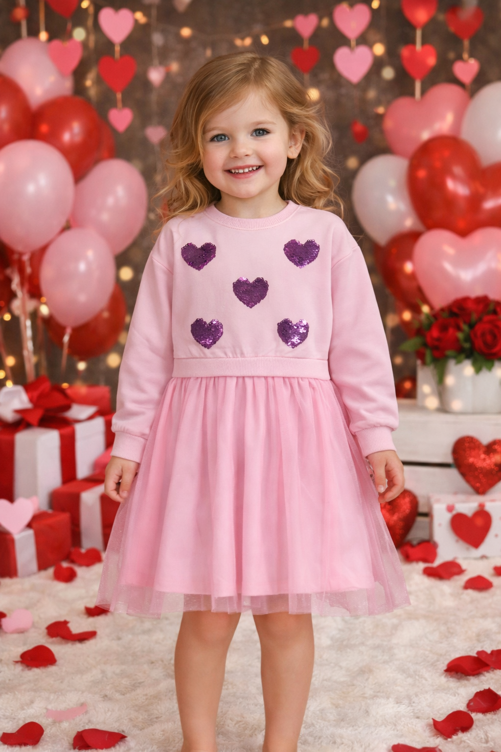 Heart Sequin Dress