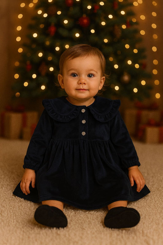 Silver Buttons Dress