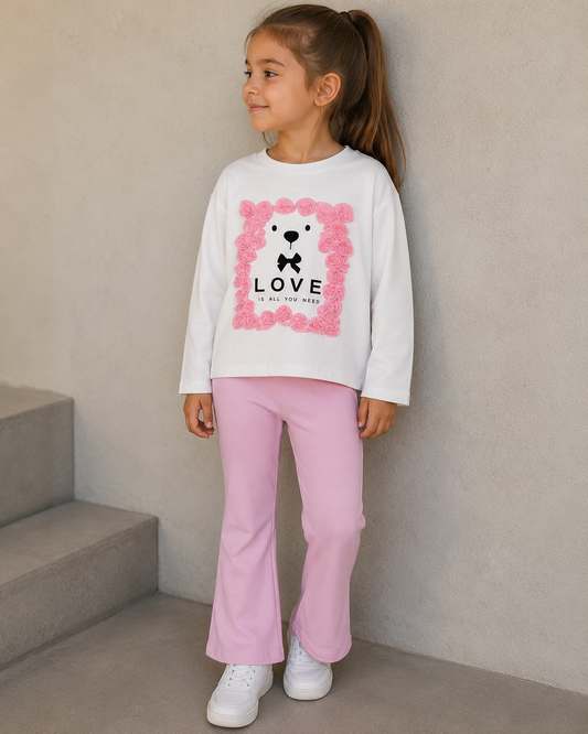 Pink Teddy Set