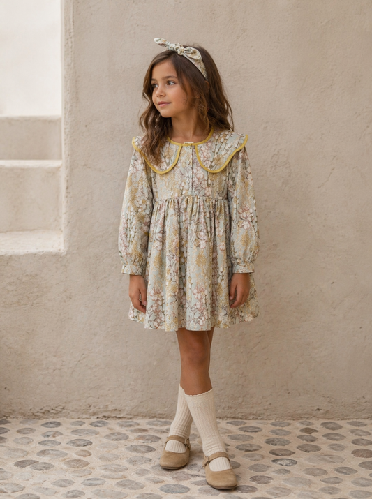 Monnarosa Milano “Willow Bloom” Dress with Headband
