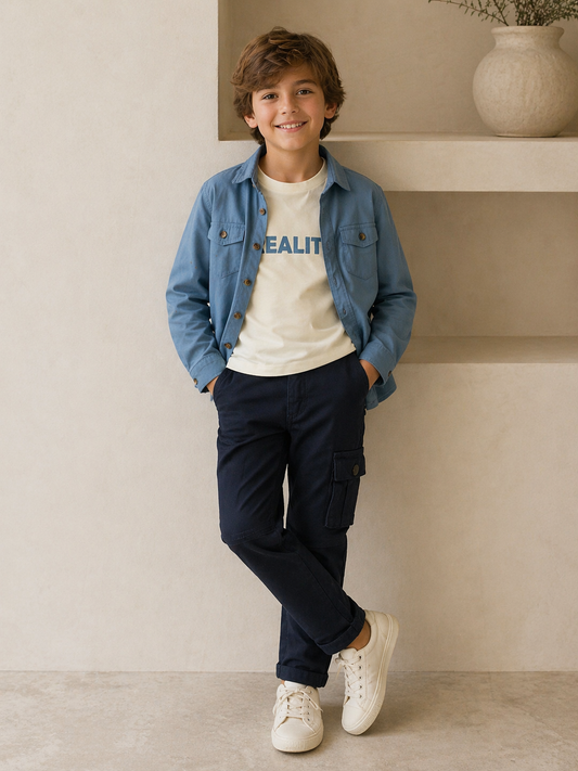 Cargo, Tshirt and Shirt Set