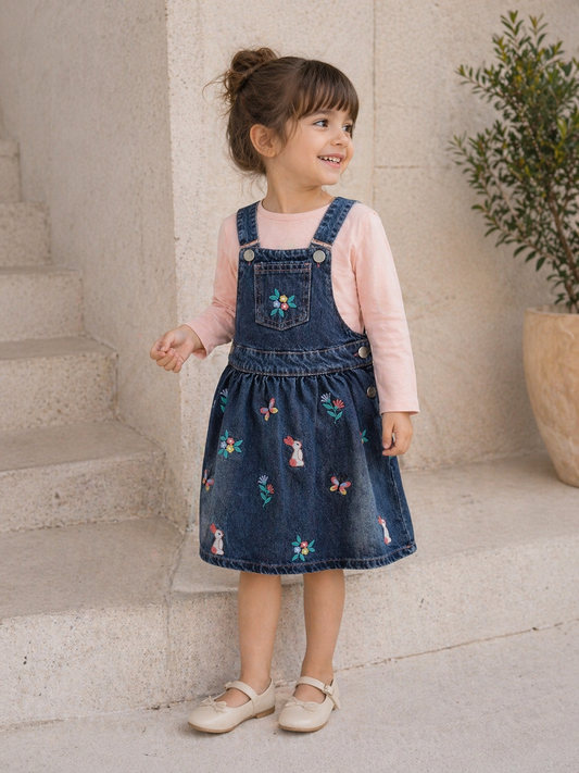 Pinafore Denim Dress