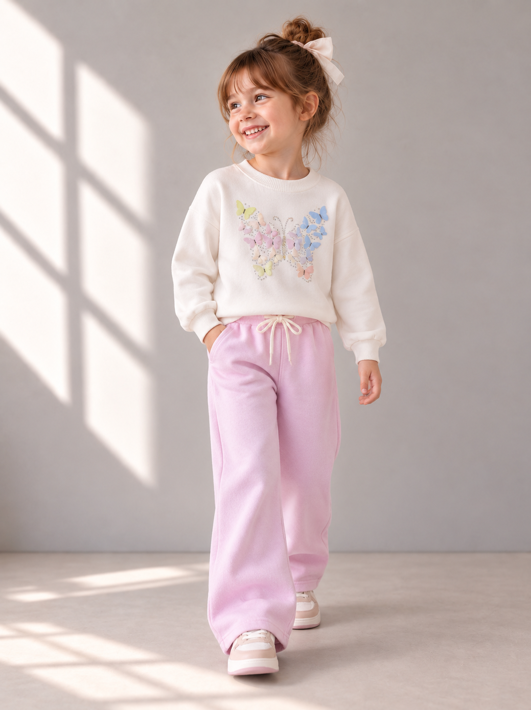 3D Butterfly Wide Leg Set