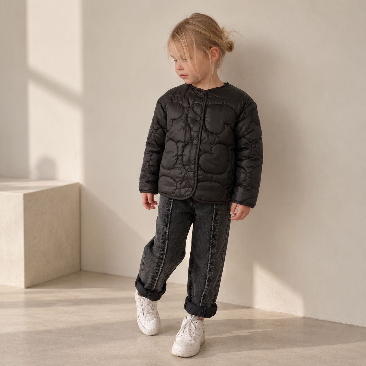 Black Heart Padded Jacket