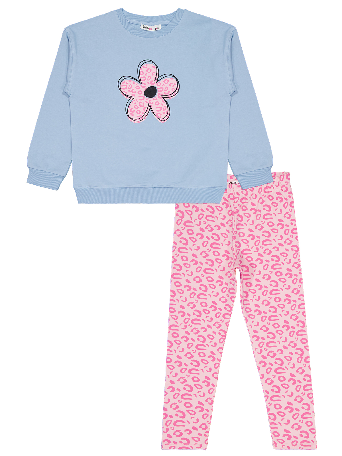 Pink Leopard Flower Set