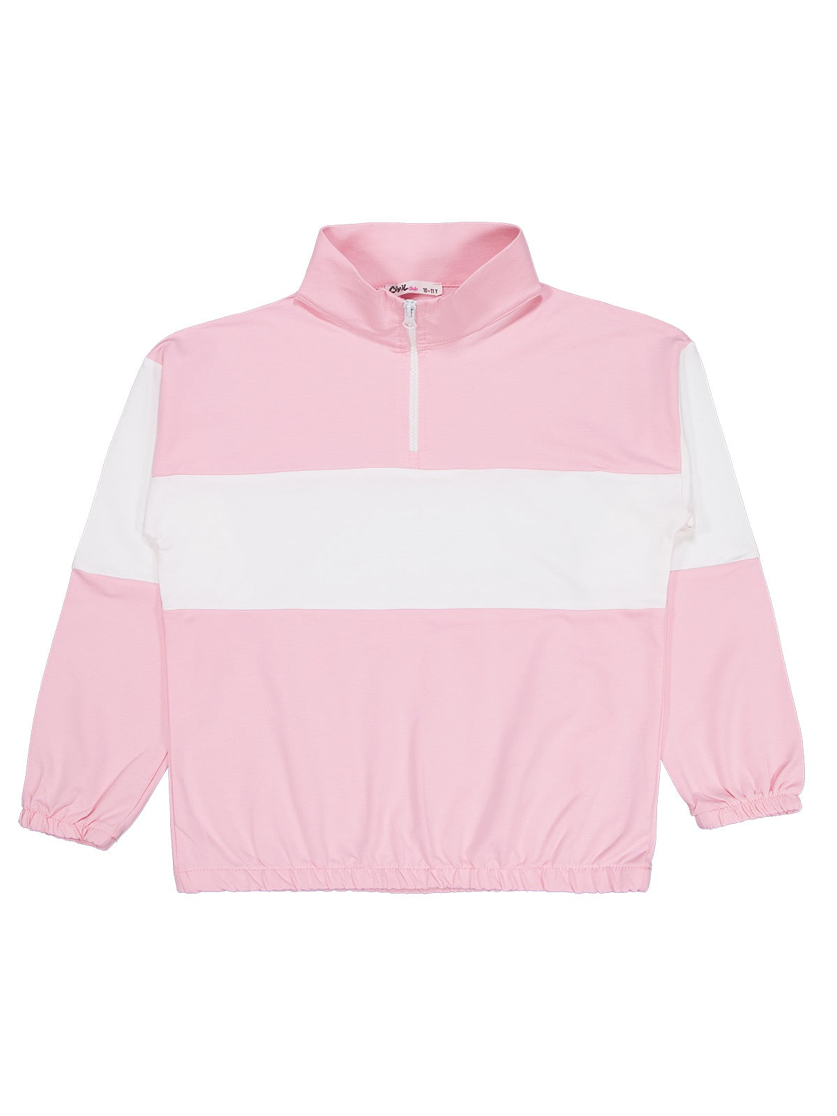 Pink and White Zipper Tracksuit