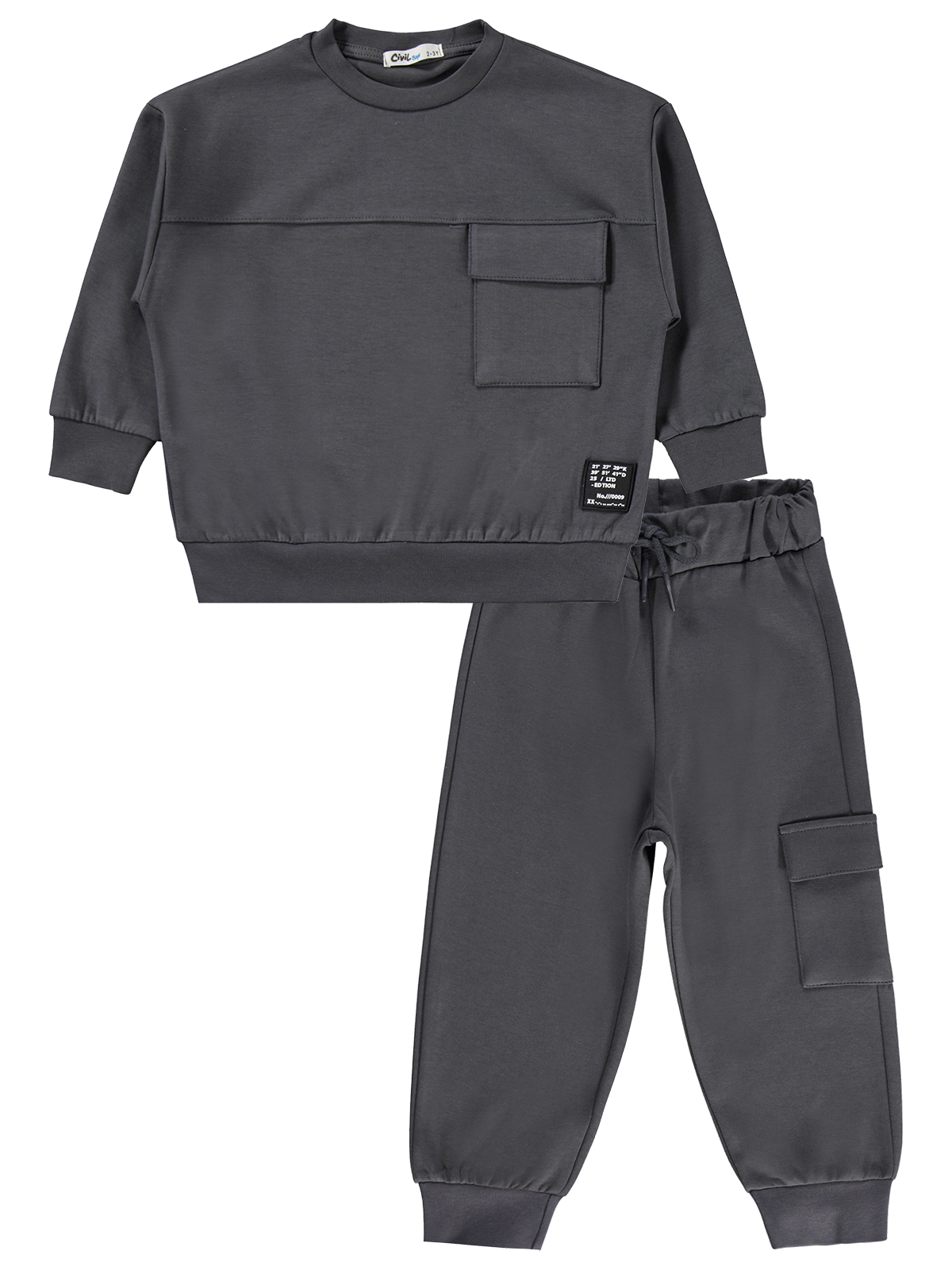 Gray Cargo Tracksuit