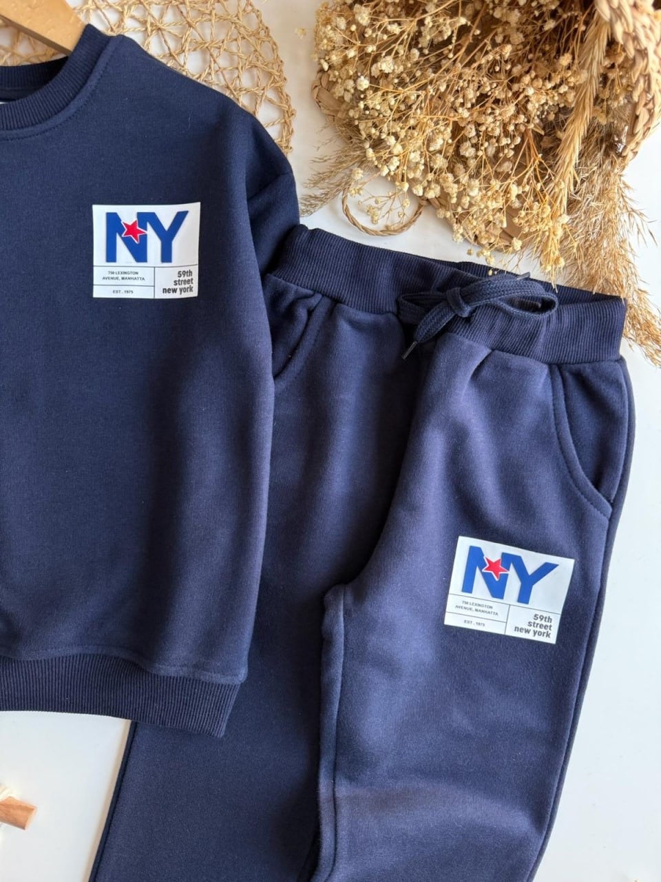 NY Basic Navy Joggers Set