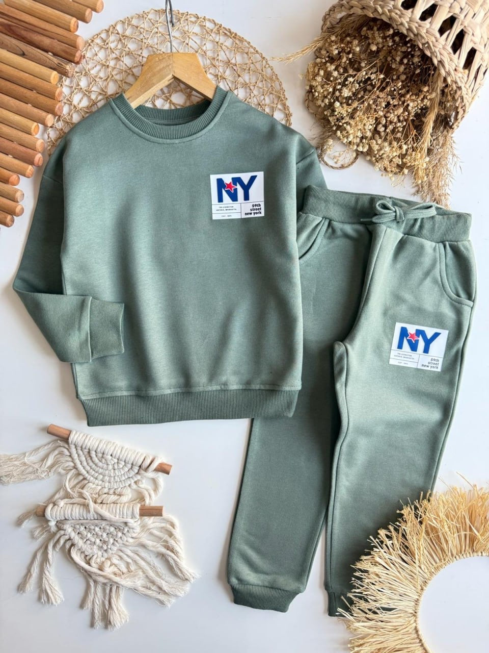 NY Basic Mint Joggers Set